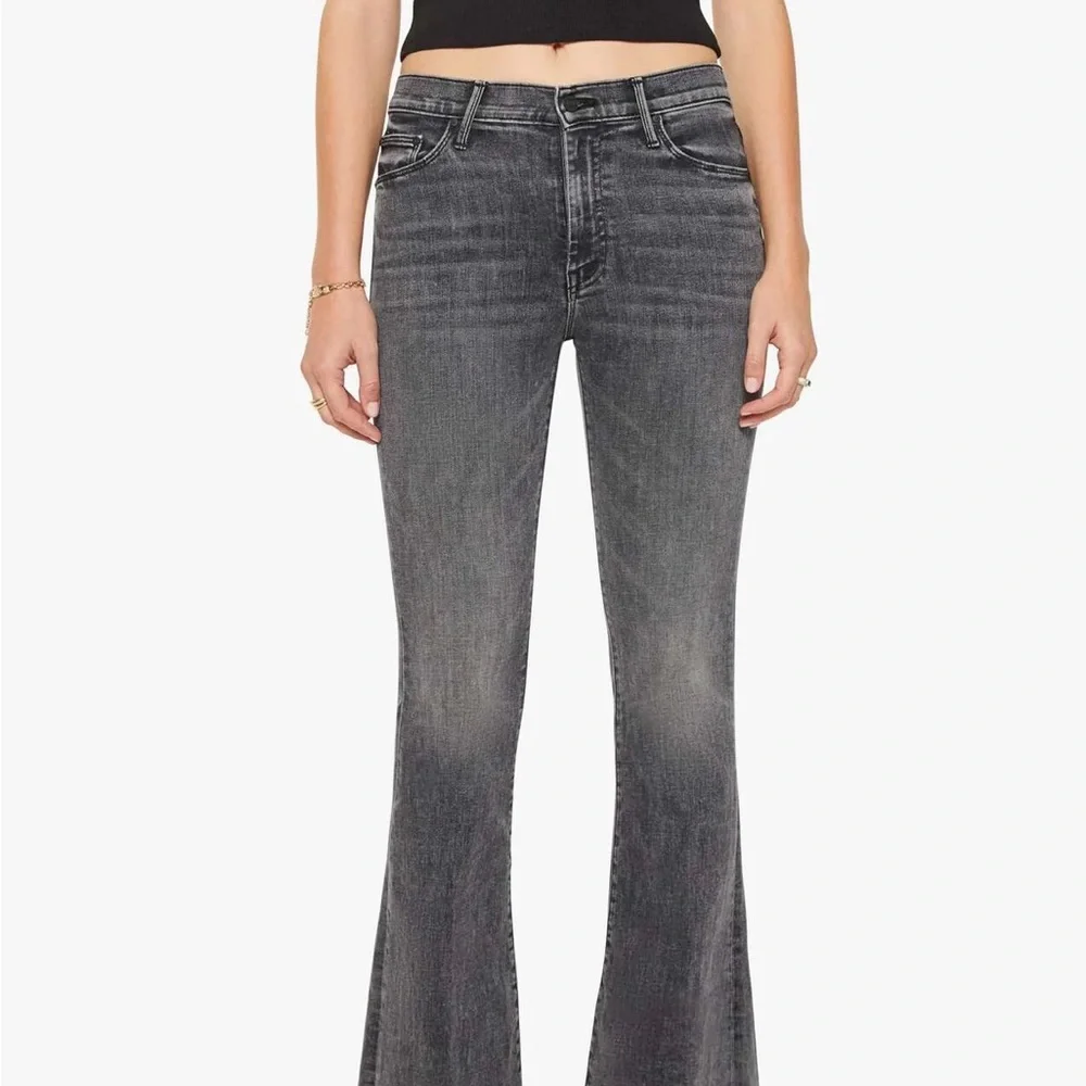 MOTHER Dark Gray Wide Leg Jeans - Picture 2 of 8